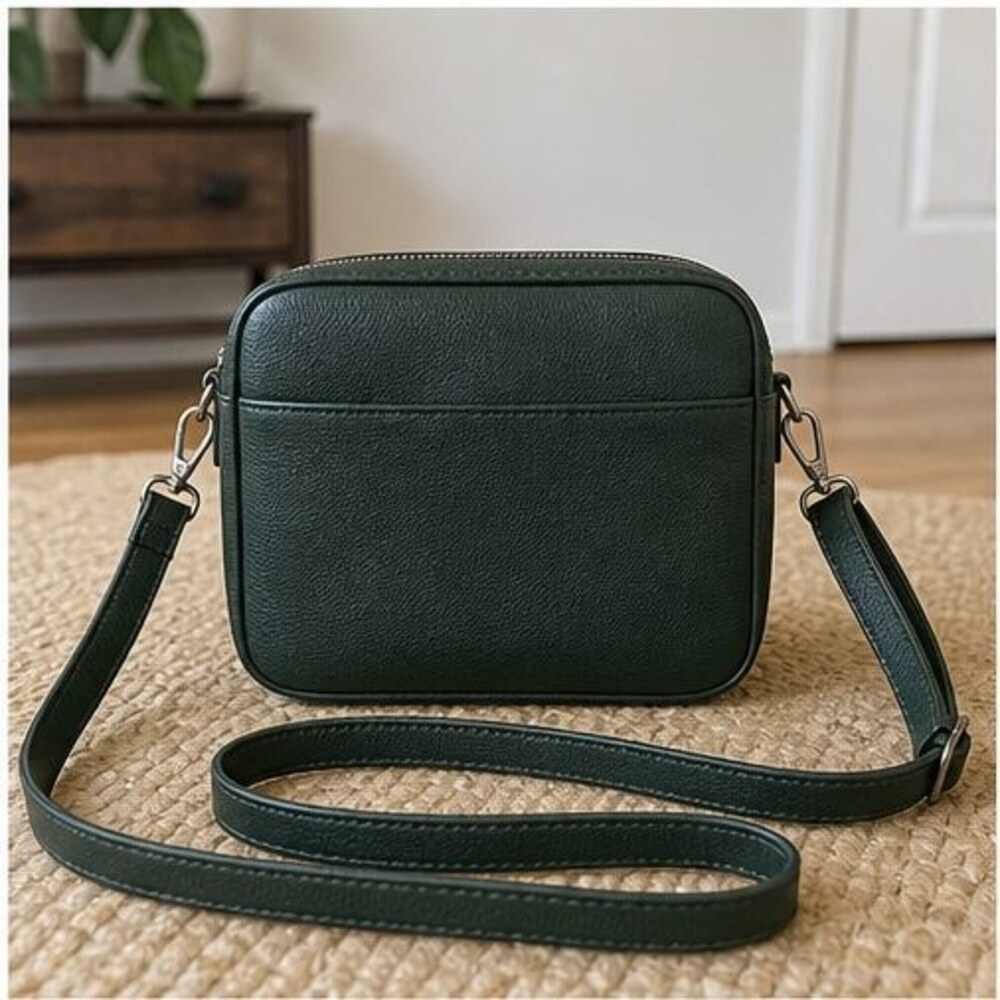 Espresso Zip Crossbody Bag
